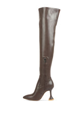 BRANDY OVER THE KNEE HIGH HEELED BOOTS