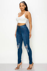 Skinny Distress Jeans