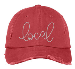 Local Distressed Embroidered Hat