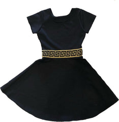 KIDS GREEK STRIPE DRESS