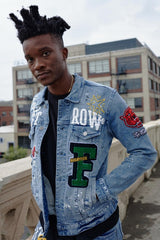 Varsity Patches Denim Jacket