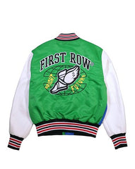 Bright Future Green letterman Varsity Jacket