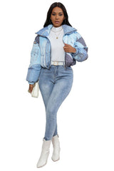 Denim  PUFFER JACKET