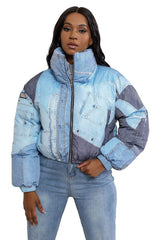 Denim  PUFFER JACKET