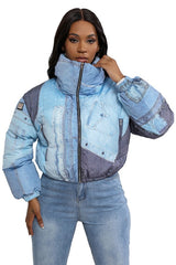 Denim  PUFFER JACKET