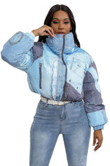 Denim  PUFFER JACKET