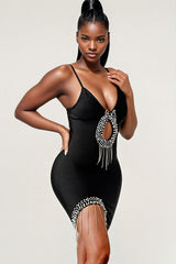 SHOW STOPPING BANDAGE MINI DRESS