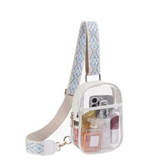 Easy Travels Clear Stadium Sling Crossbody Bag