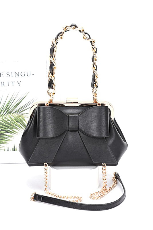 Bow Tie Top Handle Convertible Swing Bag