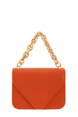 Envelope Style Chain Handle Crossbody Bag