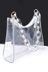 Acrylic Shoulder Chain Cleared Transparent Bag