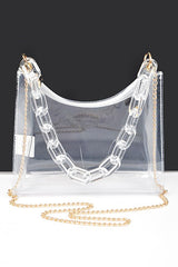 Acrylic Shoulder Chain Cleared Transparent Bag