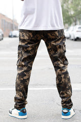 Camo Leaf Cargo Pants