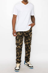 Camo Leaf Cargo Pants