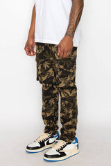 Camo Leaf Cargo Pants