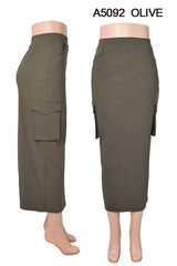 LONG  / CARGO SKIRT WITH  POCKETS