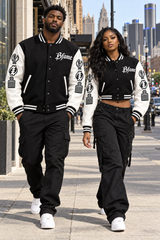 BFame black and white jackets modeled in Detroit