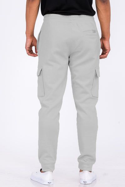 Cotton Blend Cargo Joggers