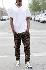 Camo Leaf Cargo Pants